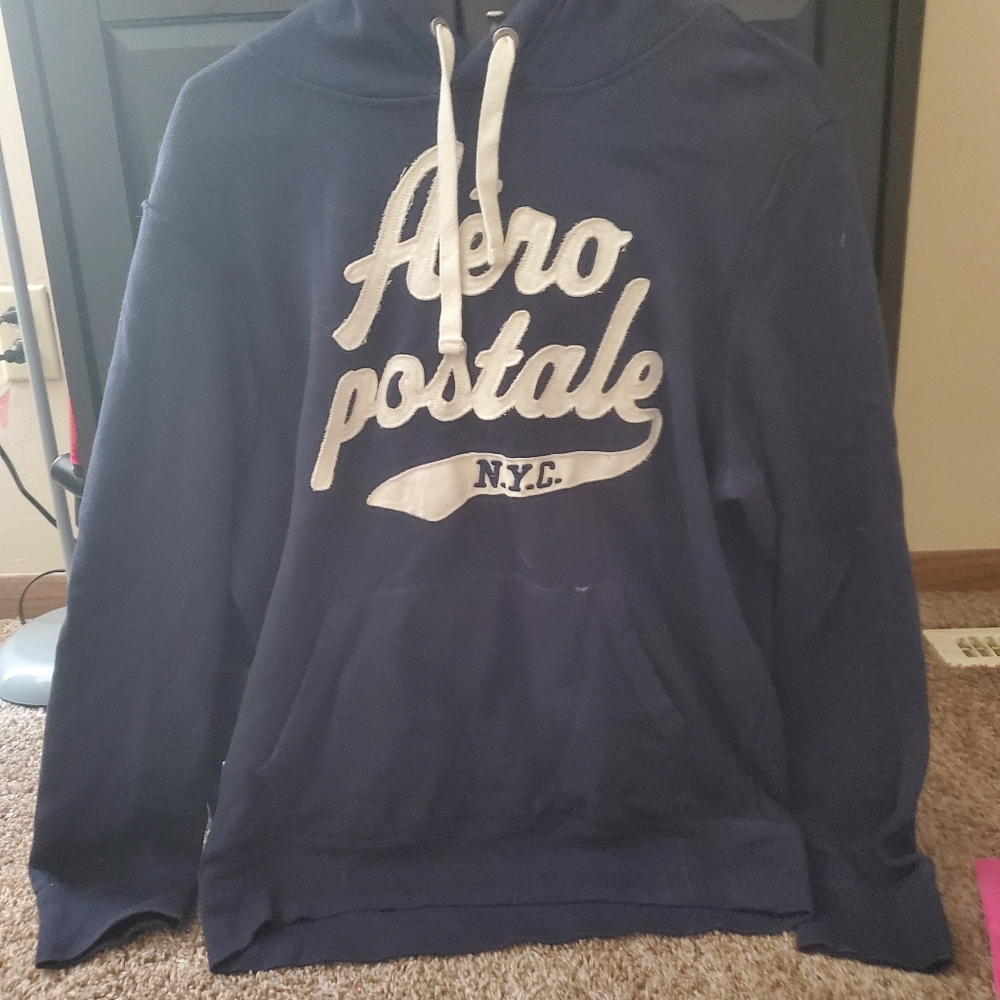 Navy blue aeropostale hoodie
